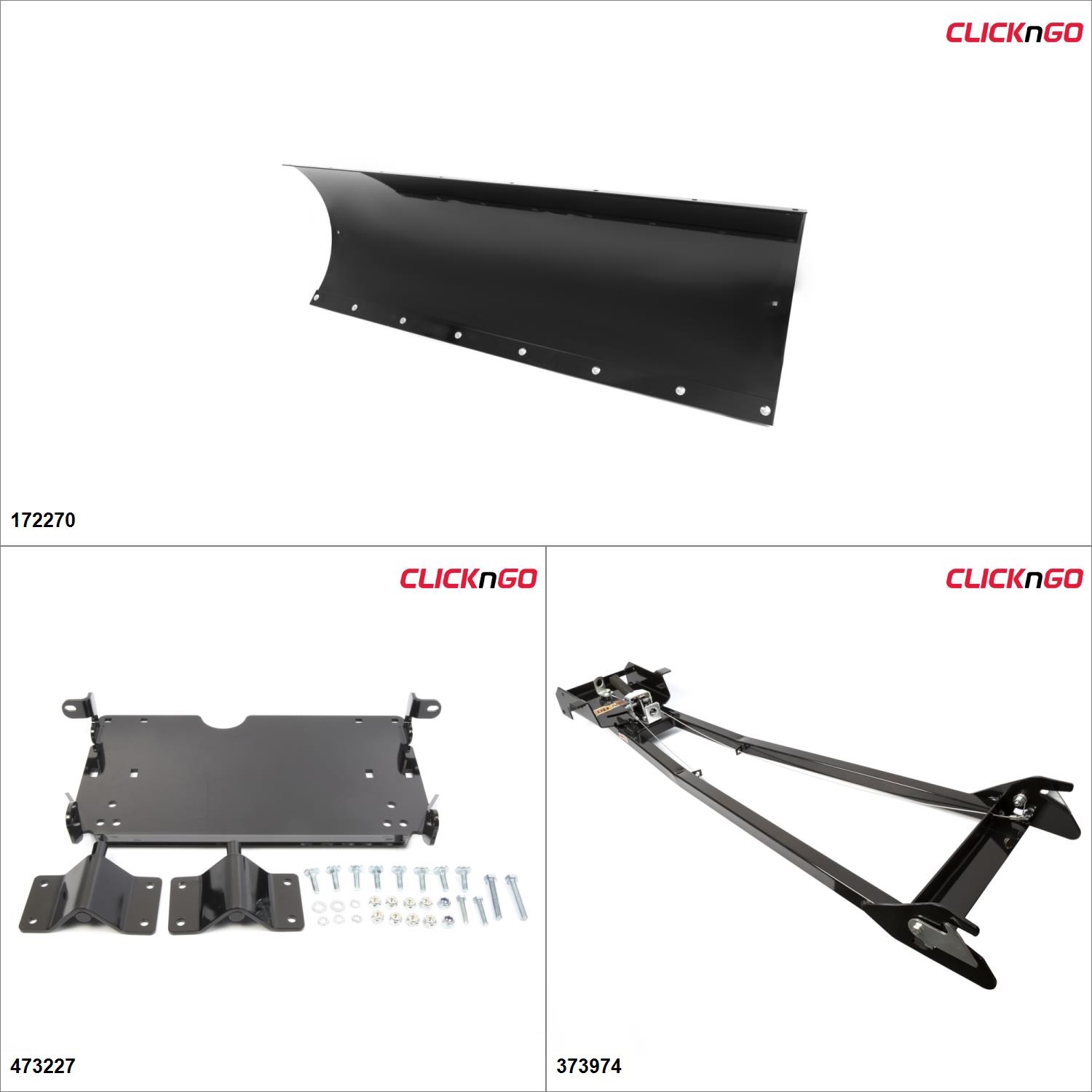 Kimpex Black Fender Guards Kit Honda Rancher 420 2007-09