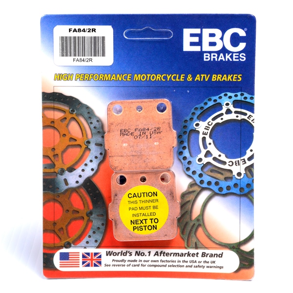 FA84/2R EBC EBC  “R“ Long Life Sintered Brake Pad Sintered metal - Rear left FA84/2R EBC BRAKE PAD “R“ Long Life Sintered Brake Pad 