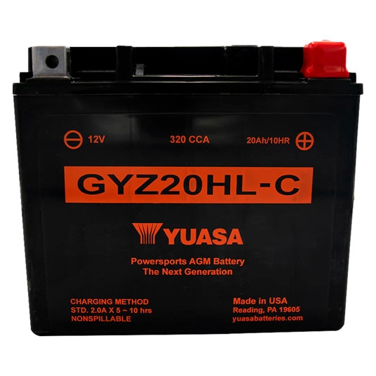 YUAM720GHC YUASA Yuasa Battery Maintenance Free AGM High Performance GYZ20HLC GYZ20HLC YUASA BATTERY Battery Maintenance Free AGM High Performance 
