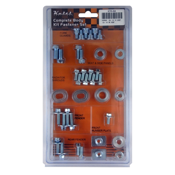 KYA-64 KEITI KEITI Body Hardware Kit PLASTIC FASTENER KIT Hardwares 