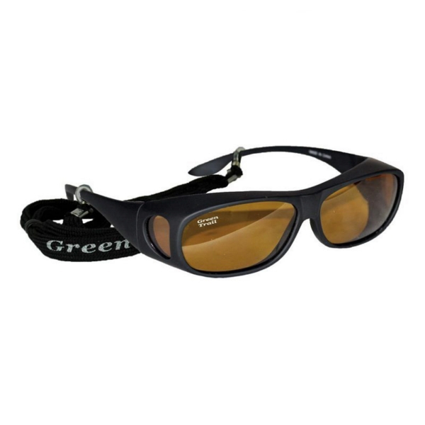 9889032 GREENTRAIL Green Trail Sunglasse for Prescription Eyewear Black SUNGLASS POLARIZED NO Sunglasse for Prescription Eyewear Amber