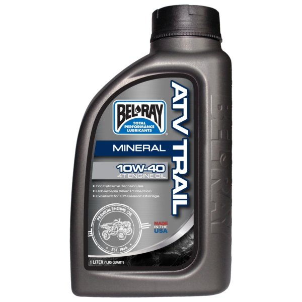 300952150160 BEL-RAY Bel-Ray ATV & UTV 4T Engine Oil 10W40 ENGINE OIL ATV TRAIL 10W40 1L MNRAL ATV & UTV 4T Engine Oil 