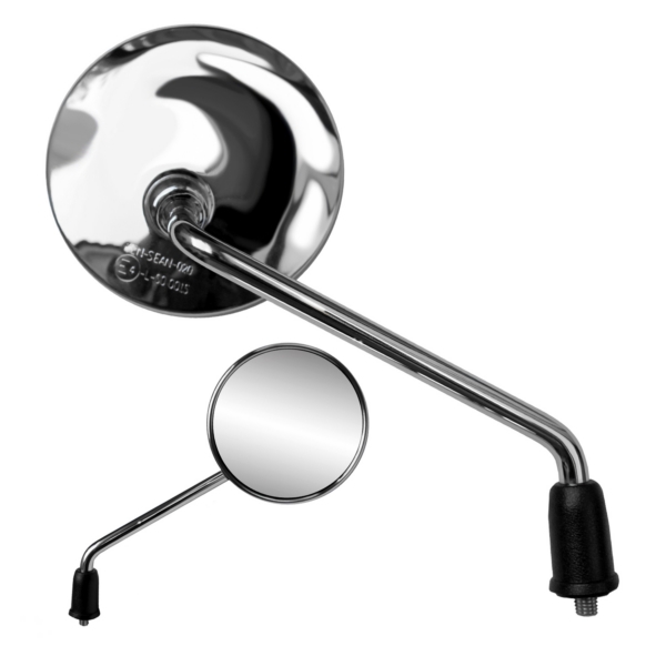 16010 KENSEAN Ken Sean ATV Universal Mirror 16010 Bolt-on a Clamp MIRROR ROND 10MM THREAD 7/8" BAR CHR ATV Universal Mirror 16010 Chrome