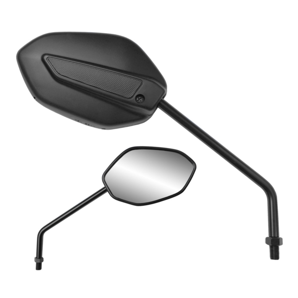 16030 KENSEAN Ken Sean ATV Universal Mirror 16030 Bolt-on a Clamp ANGLED MIRROR 7/8" BAR BK ATV Universal Mirror 16030 Black