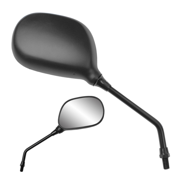 16040 KENSEAN Ken Sean ATV Universal Mirror 16040 Bolt-on a Clamp MIRROR YAM STYLE 5.5" STEM 7/8" BAR BK ATV Universal Mirror 16040 Black