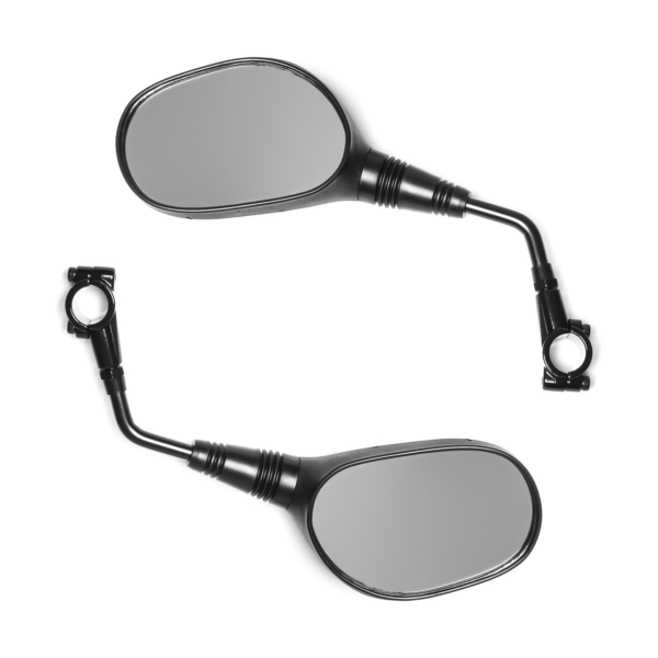 16050 KENSEAN Ken Sean ATV Universal Mirror 16050 Bolt-on a Clamp MIRROR YAM STYLE 4" STEM 7/8" BAR BK ATV Universal Mirror 16050 Black