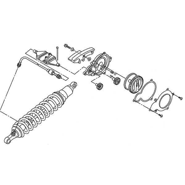 Image-3 Kimpex Yamaha Adjuster Cable Ass'y for Rear Suspension ADJUSTMENT CABLE KIMPEX 8FU-W474A-10-00 8FU-W474A-10-00 KIMPEX