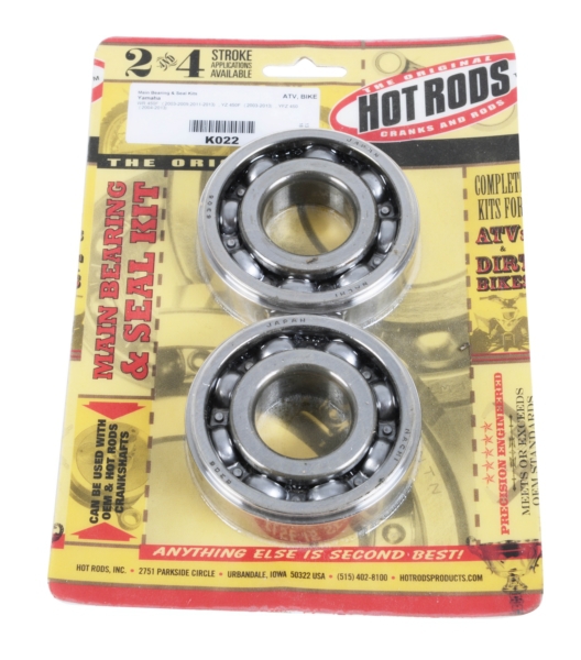 K022 HOT-RODS Hot Rods Crankshaft Bearing Kit YAMAHA - Dirt bikes, ATV CRANKSHAFT MAIN BEARING/SEAL KIT YAM Crankshaft Bearing Kit 