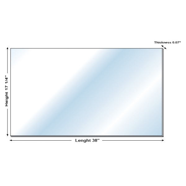 06-172-24 KIMPEX Kimpex Deluxe G.E. ®  Lexan ®  Polycarbonate Windshield Blank WINDSHIELD Y SHEET CLR UNIV KIMPEX Deluxe G.E. ®  Lexan ®  Polycarbonate Windshield Blank Clear