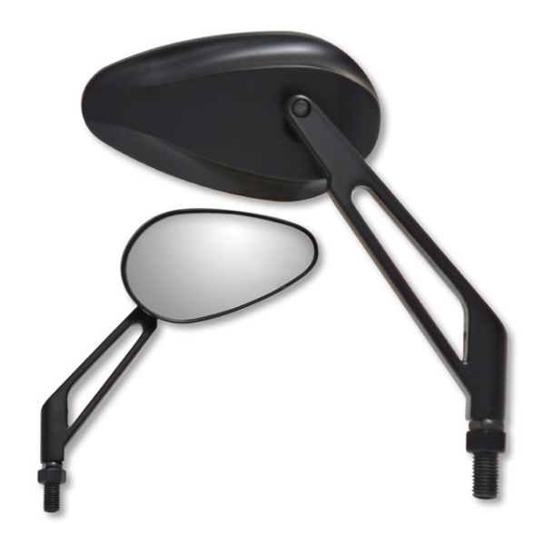 942051B KENSEAN Ken Sean Xtreme Mini Mirror - Universal Bolt-on MIRROR X-TREME MINI TEAR DROP SHORT BK Xtreme Mini Mirror - Universal Black