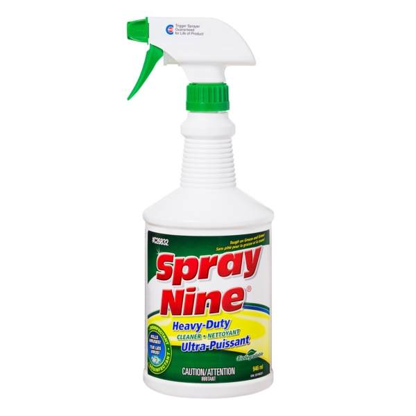 C26832 SPRAYNINE Spray Nine Cleaner/Degreaser/Disinfectant 946 ml CLEANER/DISINFECTANT 946ML Cleaner/Degreaser/Disinfectant 
