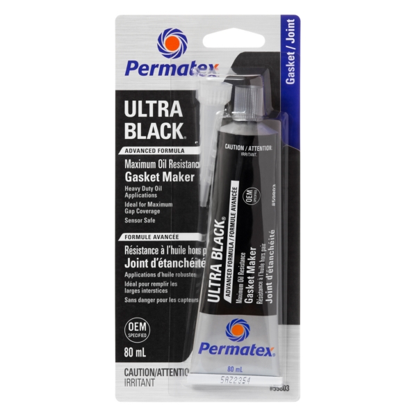 59803 PERMATEX Permatex Ultra Black Gasket Maker GASKET MAKER 598BR ULTRA BK 80ML Ultra Black Gasket Maker Black