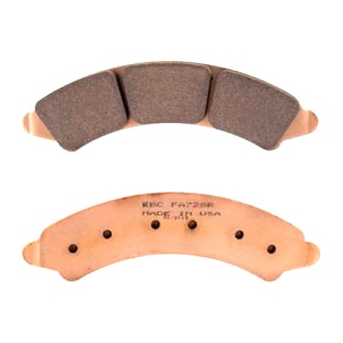 FA728R EBC EBC  “R“ Long Life Sintered Brake Pad Sintered metal - Front Right, Front left FA728R BRAKE PAD EBC “R“ Long Life Sintered Brake Pad 
