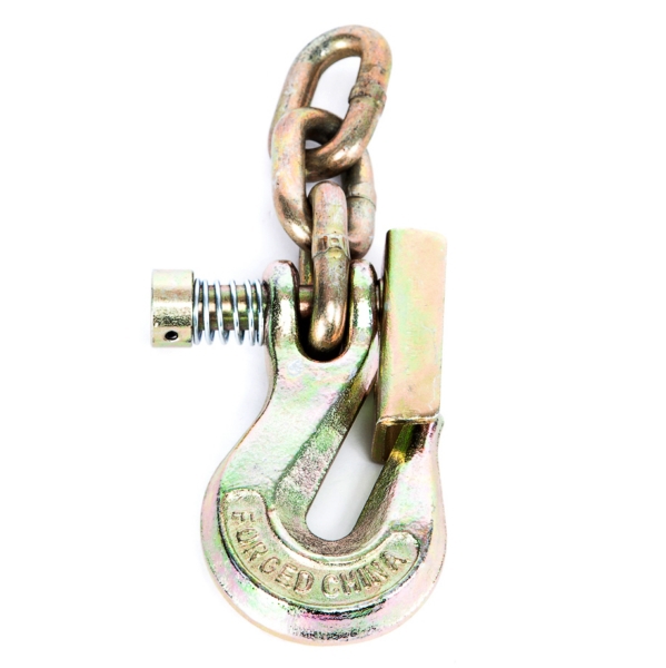 PCA-1282 PORTABLEWINCH Portable Winch Grab Hook with Latch & 3 Chain Links GRAB HOOK 7MM W/ LATCH AND CHAIN Grab Hook with Latch & 3 Chain Links 