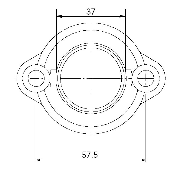 Image-3 Kimpex Carburetor Adapter Mounting Flange ARCTIC CAT, KAWASAKI CARBURETOR FLANGE A/C 07-100-01 07-100-01 KIMPEX