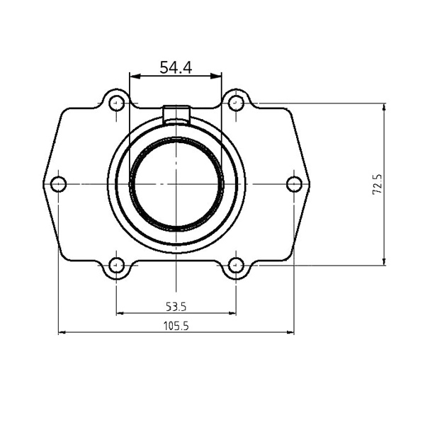 Image-2 Kimpex Carburetor Adapter Mounting Flange ARCTIC CAT CARBURETOR FLANGE A/C 3006-747 3006-747 KIMPEX