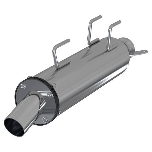 AT-9527PT MBRP MBRP Powersports Slip-On Muffler Assembly MUFFLER ASSEMBLY 4" S/O POL MBRP Slip-On Muffler Assembly Black