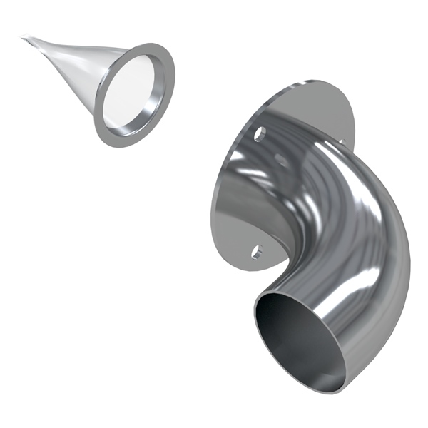 T14605 MBRP MBRP Powersports Quiet Tip Insert TIP ASS 2" EXHAUST SST CFMOTO MBRP Quiet Tip Insert Aluminium