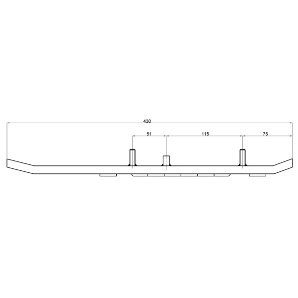 Image-2 Kimpex Carbide Runner KAWASAKI/SNO-JET, SKI-DOO CARBIDE WEARBAR SINGLE 90D QTY2 SKI-DOO 371930 371930 KIMPEX