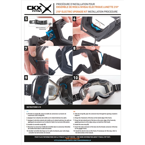 Image-2 CKX Electric 210° Goggles Lens with Adjustable Ventilation & Accessories UPGRADE KIT 210 CTRL WIN EDL YE CKX 120099 120099 CKX