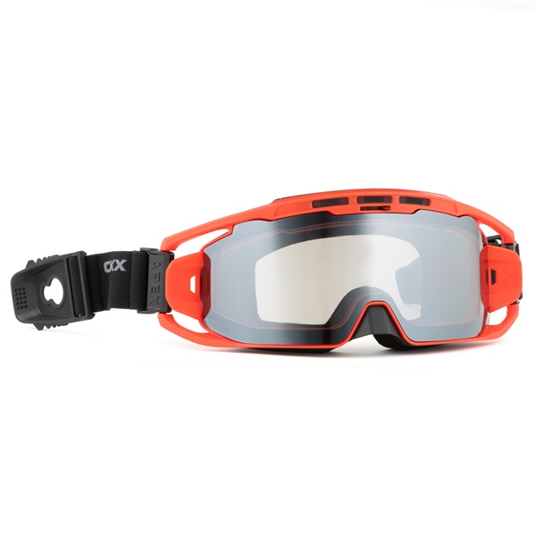 120615 CKX CKX Apex Goggle Black, Red GOGG WIN APEX BK/RD DL/REVO SI MIRR Apex Goggle Revo silver mirror, Smoke