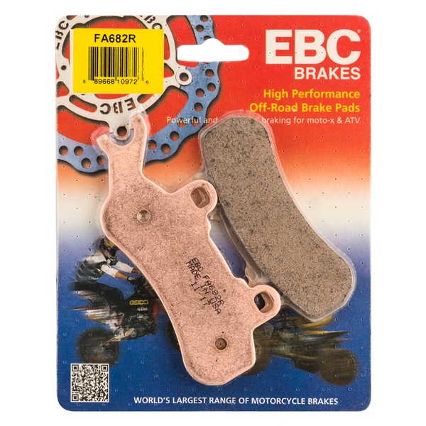 FA682R EBC EBC  “R“ Long Life Sintered Brake Pad Sintered metal - Front left, Rear left FA682R EBC BRAKE PAD “R“ Long Life Sintered Brake Pad 