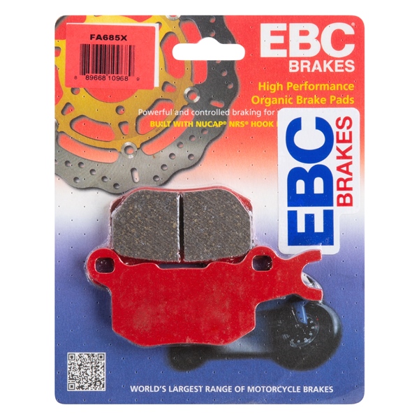 FA685X EBC EBC  "X" Carbon Graphite Brake Pad Organic - Rear Right FA685X EBC BRAKE PAD "X" Carbon Graphite Brake Pad 