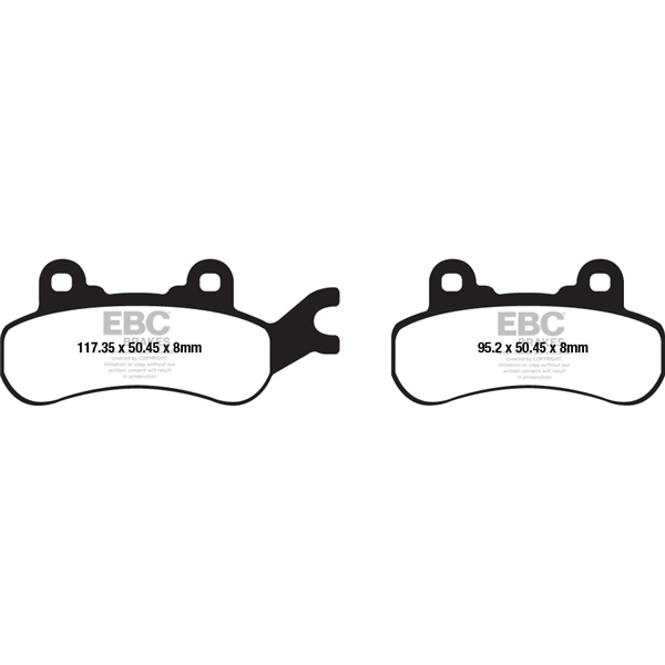 SXR682HH EBC EBC  Double-H Superbike Brake Pad Sintered metal - Front left, Rear left SXR682HH BRAKE PAD EBC Double-H Superbike Brake Pad 