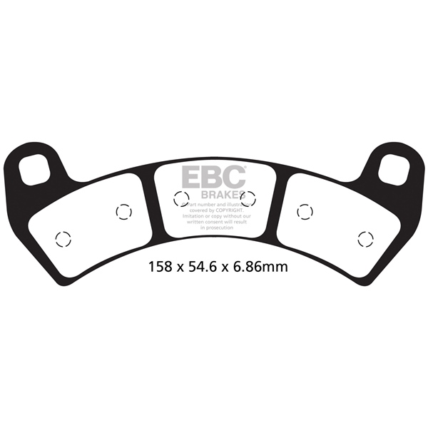 SXR680HH EBC EBC  Double-H Superbike Brake Pad Sintered metal - Front Right, Front left SXR680HH BRAKE PAD EBC Double-H Superbike Brake Pad 