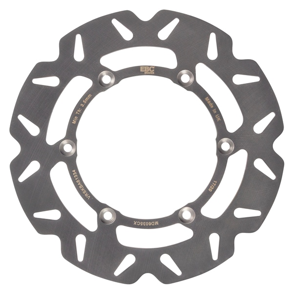 MD6035CX EBC EBC  "MD" Brake Rotor GAS GAS, HUSABERG, HUSQVARNA, KTM, TRIUMPH - Rear Right, Rear left MD6035CX EBC BRAKE ROTOR ARR/DR BMW "MD" Brake Rotor 