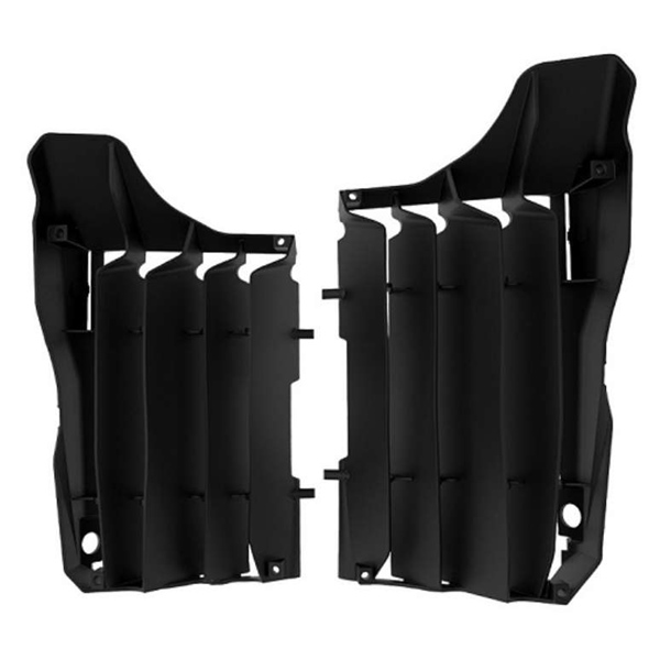 8464200001 POLISPORT Polisport Louver Wind Deflector for Radiator Wind Deflector - HONDA RADIATOR LOUVERS BK HON POLISPORT Louver Wind Deflector for Radiator Black