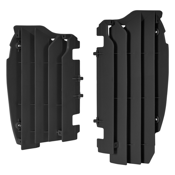 8456000001 POLISPORT Polisport Louver Wind Deflector for Radiator Wind Deflector - KAWASAKI RADIATOR LOUVERS BK KAWA POLISPORT Louver Wind Deflector for Radiator Black