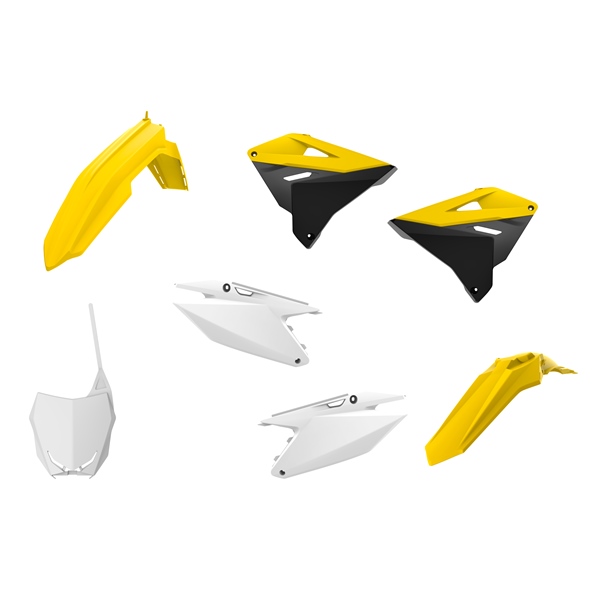 90864 POLISPORT Polisport Restyled MX Complete Kit SUZUKI MX COMPLETE KIT RESTYLING OEM COLOR SUZ Restyled MX Complete Kit Yellow