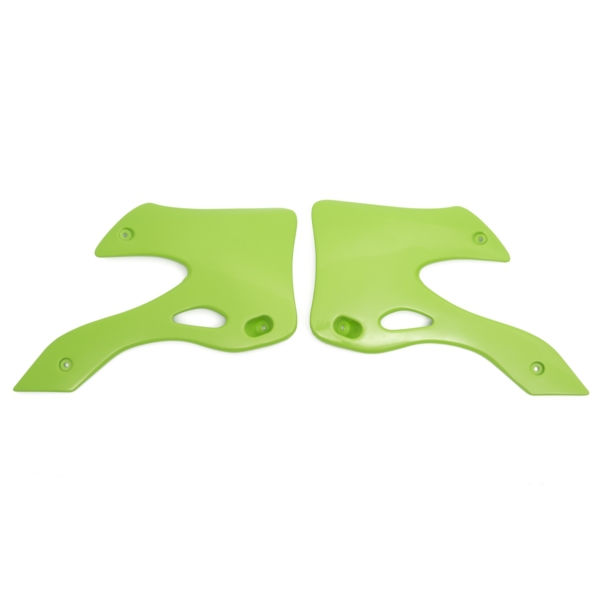 8419200002 POLISPORT Polisport Air Scoop Deflector for Radiator Wind Deflector - KAWASAKI RADIATOR SCOOPS GR KAWA POLISPORT Air Scoop Deflector for Radiator Green