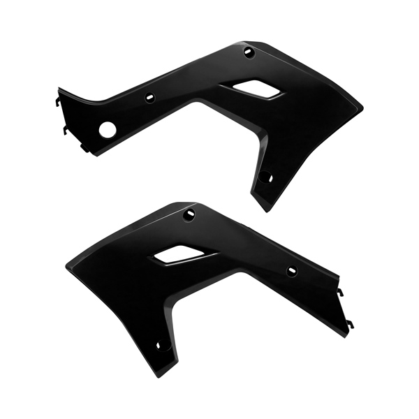 8506400002 POLISPORT Polisport Radiator Scoop Wind Deflector - KAWASAKI RADIATOR SCOOPS BK KAWA Radiator Scoop Black