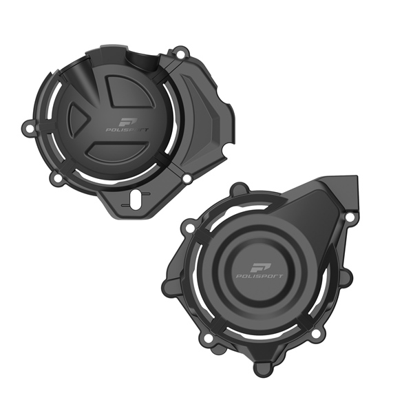 91603 POLISPORT Polisport Engine cover protector ENGINE COVER PROTEC BK CFMOTO Engine cover protector Black