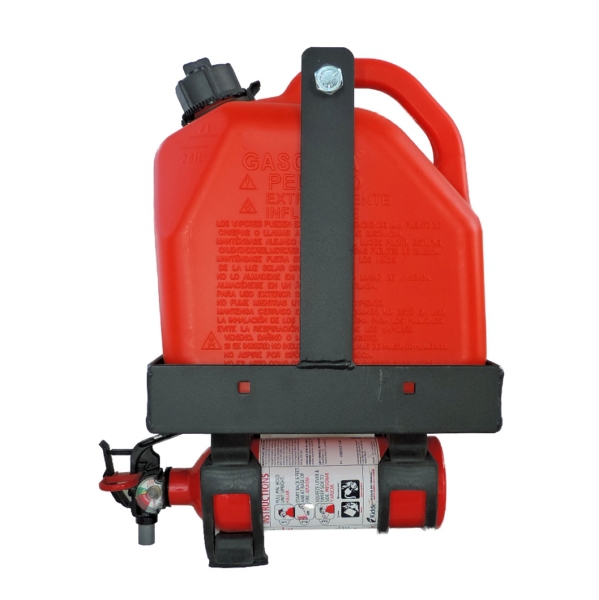 R-3015 F HORNETOUTDOORS Hornet Outdoors Fuel Can and Fire Extinguisher Bracket MOUNT RACK SPARE FUEL W/FIRE EXT Fuel Can and Fire Extinguisher Bracket 