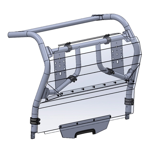 Image-2 Direction 2 Rear Windshield KYMCO WINDSHIELD RR GP KYMCO DIRECTION2 KYMCOWS4003GP KYMCOWS4003GP DIRECTION2