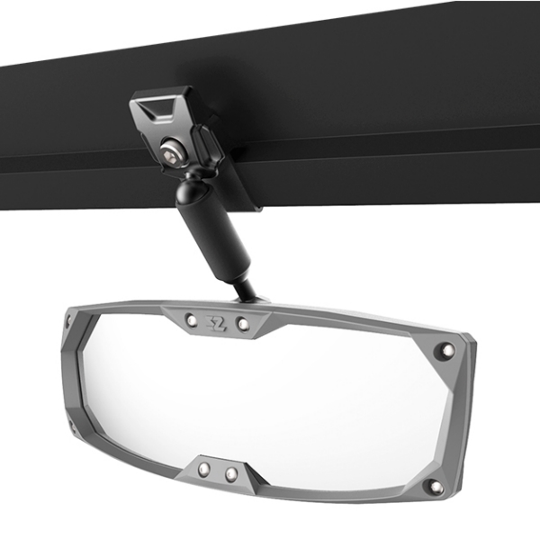 56-18058 SEIZMIK Seizmik Halo-R Rearview Mirror Clamp-On REAR VIEW MIRROR WITH PROFILE TUBE CLAMP Halo-R Rearview Mirror Gray