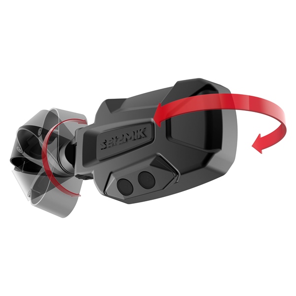 Image-3 Seizmik Pursuit Mirror with LED Light 1.75" Clamp-On MIRROR PURSUIT W/LED 1.75" UNIV 56-18086KIT 56-18086KIT SEIZMIK