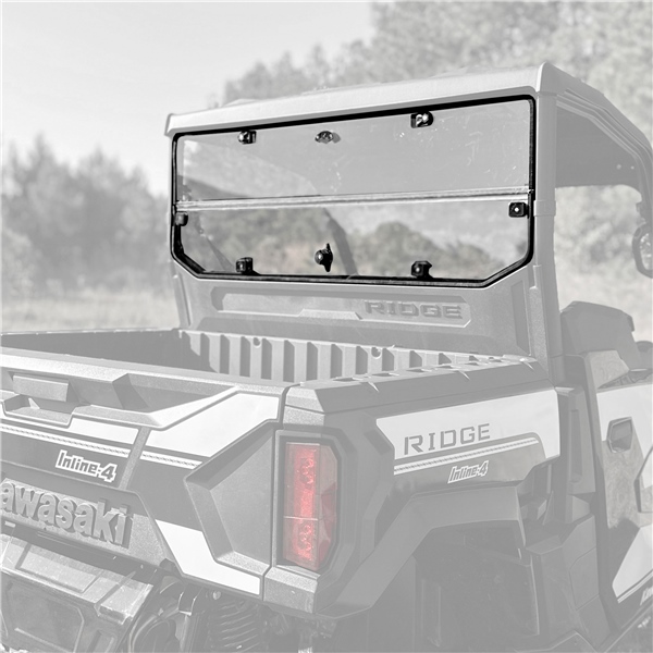 Image-2 Seizmik Folding Rear Windshield KAWASAKI WINDSHIELD FOLDING RR HARD UV RESIS KAWA 50-55319KIT 50-55319KIT SEIZMIK