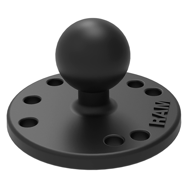 RAM-B-202U RAM-MOUNT RAM MOUNT RAM-B-202U Round Plate with ball ROUND PLATE 2-7/16" W/BALL RAMMOUNT RAM-B-202U Round Plate with ball Black
