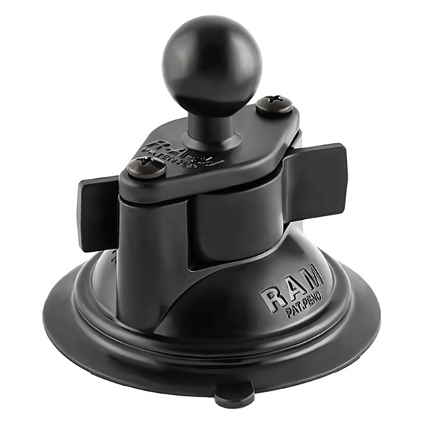 RAM-B-224-1U RAM-MOUNT RAM MOUNT RAM-B-224-1U Suction Cup Base Mount SUCTION CUP 3" W/BALL 1" RAMMOUNT RAM-B-224-1U Suction Cup Base Mount Black