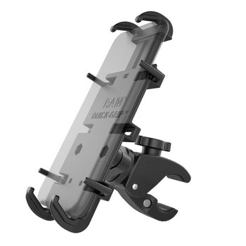 RAM-HOL-PD4-400-1U RAM-MOUNT RAM MOUNT Quick-Grip XL Phone Mount with Low-Profile Tough-Claw PHONE HOLDER QUICK-GRIP XL W/TOUGH-CLAW Quick-Grip XL Phone Mount with Low-Profile Tough-Claw Black