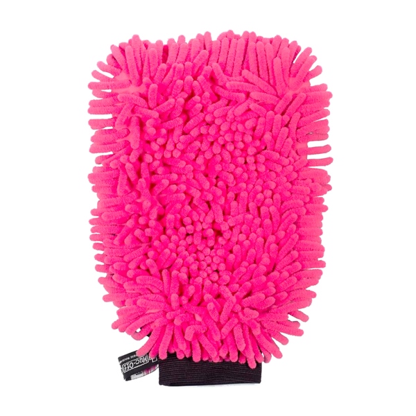 20411 MUC-OFF Muc-Off 2 in 1 Microfibre Wash Mitt WASH MITT CHENILLE MICROFIBRE MUC-OFF 2 in 1 Microfibre Wash Mitt Pink