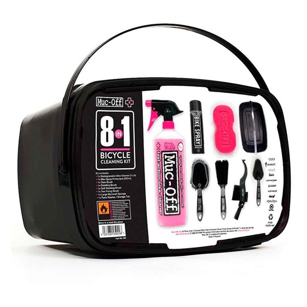 21197CA MUC-OFF 8 in 1 Motorcycle Cleaning Kit CLEANING KIT 8-IN-1 MUCOFF 8 in 1 Motorcycle Cleaning Kit 