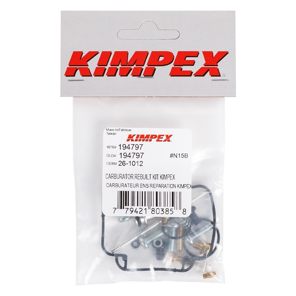 Image-2 Kimpex Carburetor Repair Kit POLARIS CARBURATOR REBUILD KIT KIMPEX 26-1012 26-1012 KIMPEX