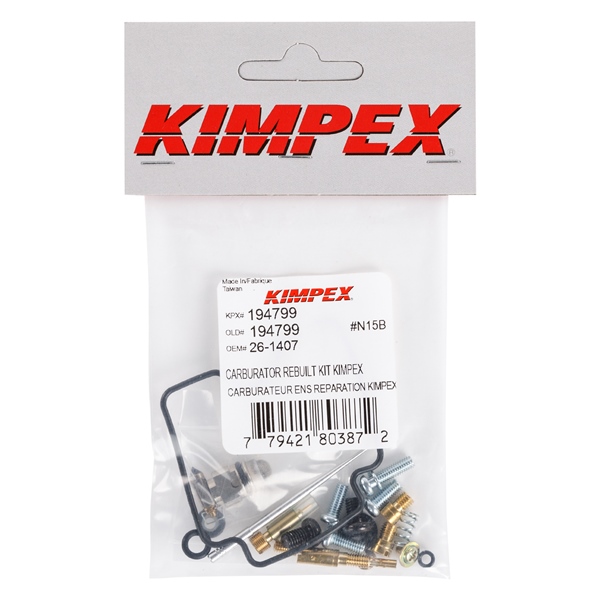 Image-2 Kimpex Carburetor Repair Kit YAMAHA CARBURATOR REBUILD KIT KIMPEX 26-1407 26-1407 KIMPEX