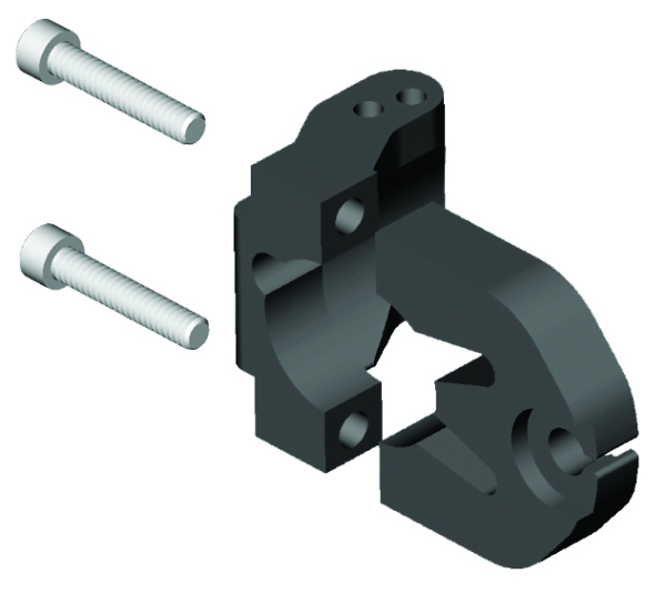 43599 POWERMADDCOBRA Powermadd PowerBlock Throttle Block POWERBLOCK BK ALU POWERMADD PowerBlock Throttle Block 