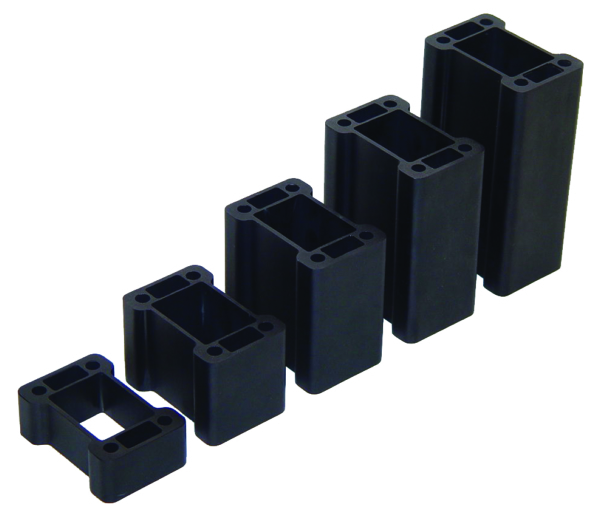 45518 POWERMADDCOBRA Powermadd Riser Blocks RISER BLOCK 4 SKI-DOO POWERMADD Riser Blocks Black
